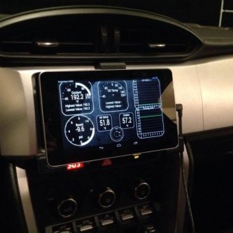 Nexus 7 (2012) Over Radio Tablet Mount - 2013+ FR-S / BRZ (0008)