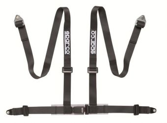 Sparco Harness 2" 4 Point Bolt In Harness (Black) - Universal