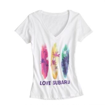 Subaru Ladies Palm Tree T-Shirt - Universal