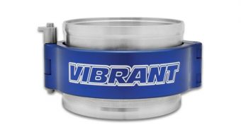 Vibrant HD Clamp Assembly for 3" OD Tubing - Anodized Blue Clamp