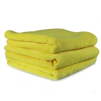 Chemical Guys Workhorse Professional Microfiber Towel - 16in x 16in - Yellow - 3 Pack (P16)
