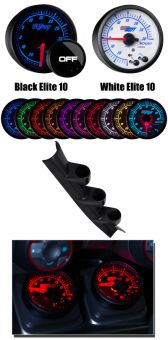 GlowShift Elite 10 Custom Gauge Package - 2013+ FR-S / BRZ