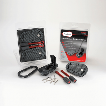 AEROCATCH HOOD CARBON FIBER PINS FLUSH LOCKING KIT - UNIVERSAL - 2013+ FR-S / BRZ