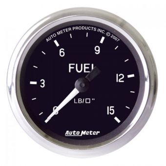 AutoMeter Gauges 2-1/16" FUEL PRESSURE, 0-15 PSI, MECHANICAL, COBRA