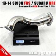 Ikon Motorsports 2013-2016 Scion FRS Ft86 GT86 ZN6 Subaru BRZ T304 Steel Mandrel Over Pipe