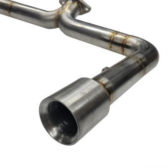 Killer B Motorsport BRZ Track Street Muffler Delete - Dual Tip  - P/N: 22BR-SRMD