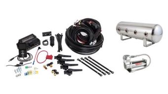 Air Lift Performance 3H (3/8 Air Line 2.5 Gal  Polished Aluminum Tank VIAIR 444C Comp)