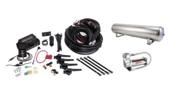 Air Lift Performance 3H (3/8 Air Line 4 Gal 5-Port  Polished Aluminum Tank VIAIR 444C Comp)