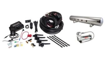 Air Lift Performance 3H (3/8 Air Line 5 Gal  Polished Aluminum Tank VIAIR 444C Comp)