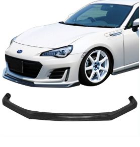 Ikon Motorsports Fits 17-19 Subaru BRZ CS Style Front Bumper Lip Spoiler Bodykit Black - PU