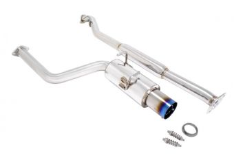 Megan Racing Scion FR-S 2013-2017 / Subaru BRZ 2013-2017 / Toyota 86 2018+ - Blue Titanium Tip - Drift Spec Cat Back System
