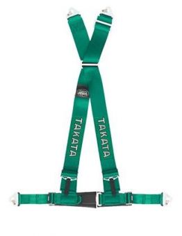 TAKATA 4 POINT STREET BELT 2" W/ ASM (GREEN) - UNIVERSAL