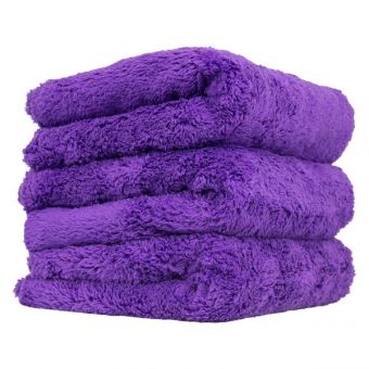 Chemical Guys Happy Ending Ultra Edgeless Microfiber Towel - 16in x 16in - Purple - 3 Pack (P16)