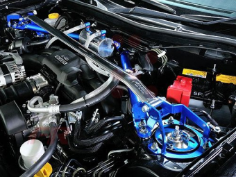 CUSCO STRUT BAR (W/ MASTER CYLINDER BRACE) - 2013+ FRS / BRZ