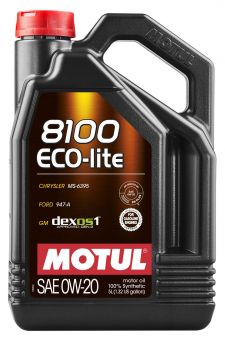 Motul 5L Jug Synthetic Engine Oil 8100 0W20 ECO-LITE