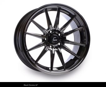 Cosmis Racing R1 PRO 18x10.5 +32mm 5x100 COLOR: Black Chrome