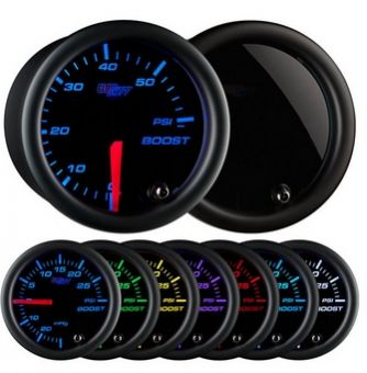 Glowshift Tinted 7 Color 60 PSI Boost Gauge