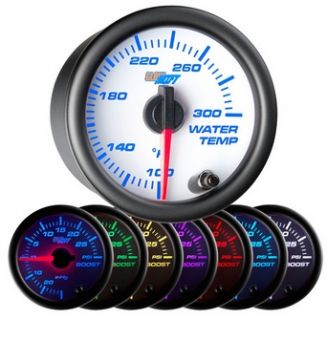 Glowshift White 7 Color Water Temperature Gauge