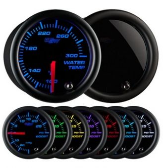 Glowshift Tinted 7 Color Water Temperature Gauge