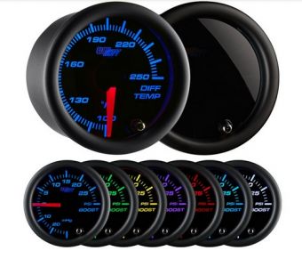Glowshift Tinted 7 Color Differential Temperature Gauge