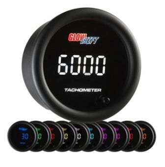 Glowshift 10 Color Digital Tachometer Gauge