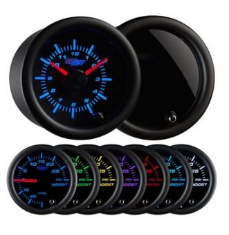 Glowshift Tinted 7 Color Clock Gauge