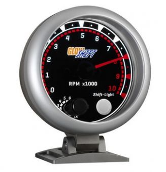 GlowShift Tinted 3 3/4" Tachometer w/ Shift Light