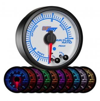 Glowshift White Elite 10 Color Air/Fuel Ratio Gauge