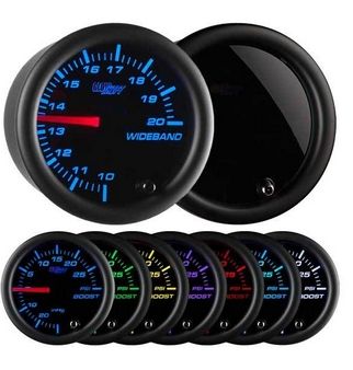 Glowshift Tinted 7 Color Needle Wideband Air/Fuel Ratio Gauge