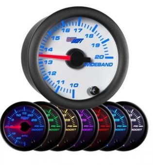 Glowshift White 7 Color Needle Wideband Air/Fuel Ratio Gauge