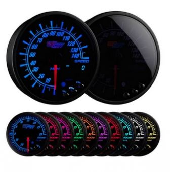 Glowshift Elite 10 Color 3 3/4" In-Dash Speedometer Gauge