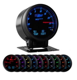 Glowshift 3in1 Black Face Boost/Vac w/ Digital Pressure & Temp Gauge