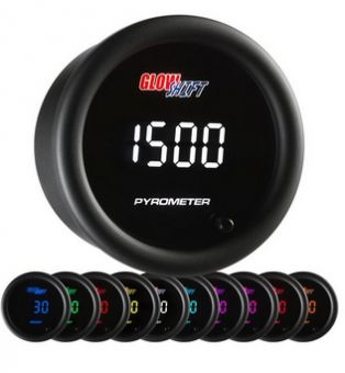 Glowshift 10 Color Digital Pyrometer EGT Gauge