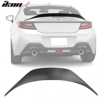 Ikon Motorsports 2022-2023 Subaru BRZ Toyota GR86 Unpainted Black TRD Trunk Spoiler ABS