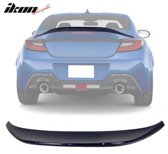 Ikon Motorsports 2022-2023 Subaru BRZ Toyota GR86 #WCH Blue TRD Trunk Spoiler Wing ABS
