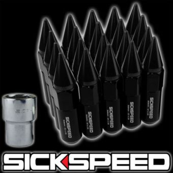SickSpeed 20x SPIKED ALUMINUM 60MM EXTENDED LOCKING LUG NUTS 12X1.25 L12 (multiple colors) - 2013+ BRZ & FR-S