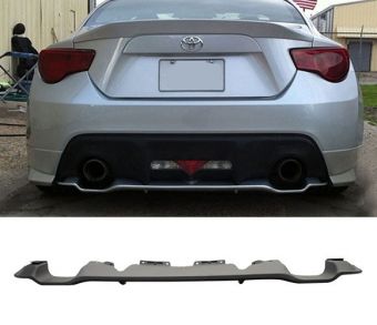 iKON MOTORSPORTS 2013-2016 FRS BRZ GT86 FT86 OE Rear Bumper Diffuser Black Textured ABS