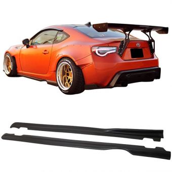 Ikon Motorsports 2013-2016 Scion FRS Subaru BRZ GR Style Side Skirts - Polyurethane PU