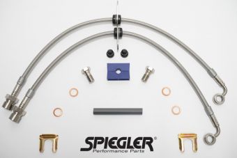 Spiegler Stainless Rear Brake Lines - 2012+ Scion FRS/Subaru BRZ/Toyota GT86 & GR86 - (P/N 13.02.04001)