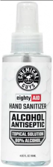 Chemical Guys EightyAID Alcohol Antiseptic 80 Percent Topical Solution Hand Sanitizer - 4oz (P12)