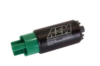 AEM 340lph E85-Compatible High Flow In-Tank Fuel Pump (Offset Inlet): 50-1220