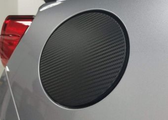 Sticker Fab 3D Carbon Fiber Vinyl Fuel Door Overlay - 2013+ FR-S / BRZ / 86