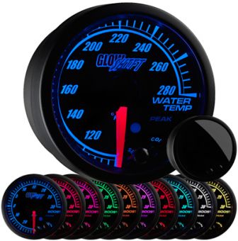 GlowShift Elite 10 Color Oil Temperature Gauge - 2013+ FR-S / BRZ