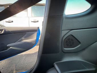 StickerFab Seatbelt Trim Protector 3D Carbon Overlays - 2022 BRZ / GR86