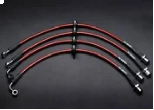 MTEC Stainless Steel Brake Lines - 2013+ FR-S / BRZ - Red