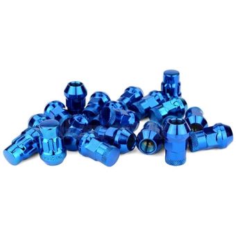 MUTEKI SR35 CLOSED ENDED LUG NUTS W/ LOCK SET - 2013+ FRS BRZ - BLUE - 32925UP
