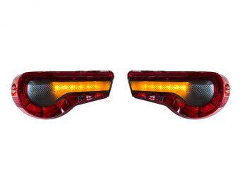 StickerFab Special Edition Dark Smoke Carbon Fiber Tail Light Overlays - 2017-2021 Toyota 86 / Subaru BRZ