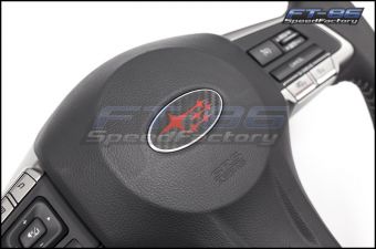 3D CARBON STEERING WHEEL EMBLEM OVERLAY - 2013+ BRZ
