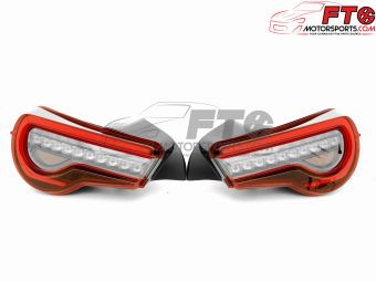 VLAND Clear Lens with Chrome/Red Sequential Taillights - 13+ FRS/BRZ/86