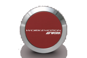 Work Wheels Emotion Center Cap Flat Type Red Universal